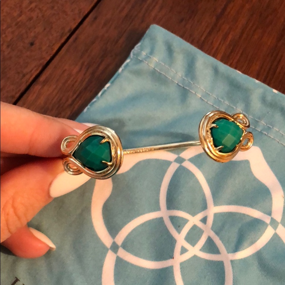 Andy gold bracelet in green